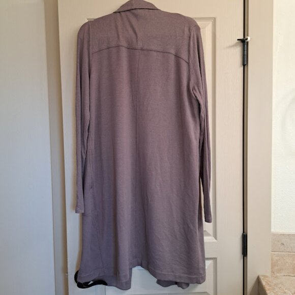 Athleta Long purple Cardigan with pockets size medium great condition - Picture 4 of 4
